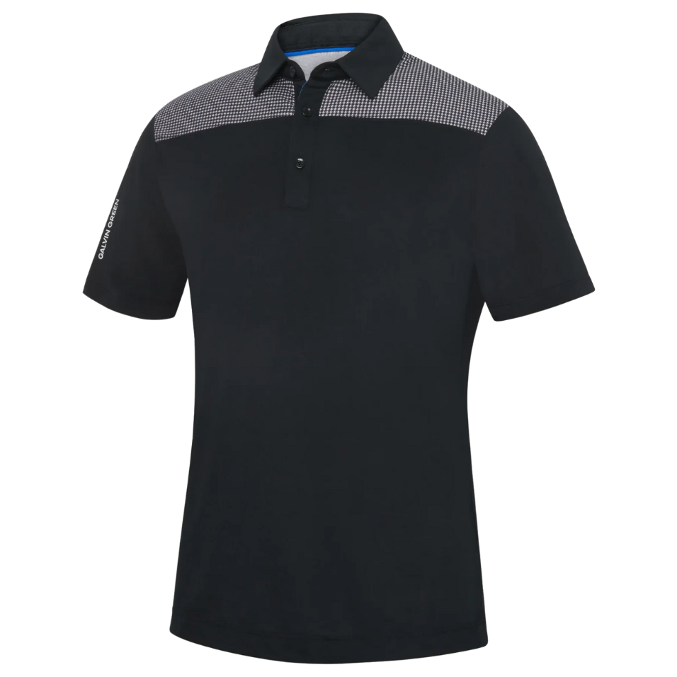 GALVIN GREEN MIRAN POLO - BLACK/ROYAL BLUE