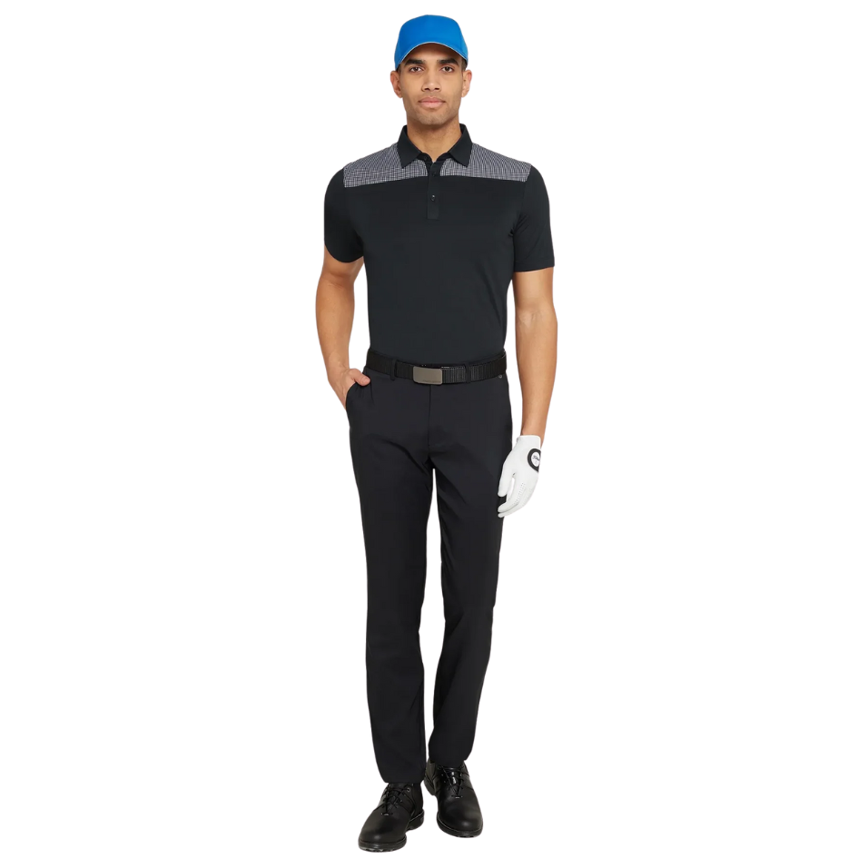 GALVIN GREEN MIRAN POLO - BLACK/ROYAL BLUE