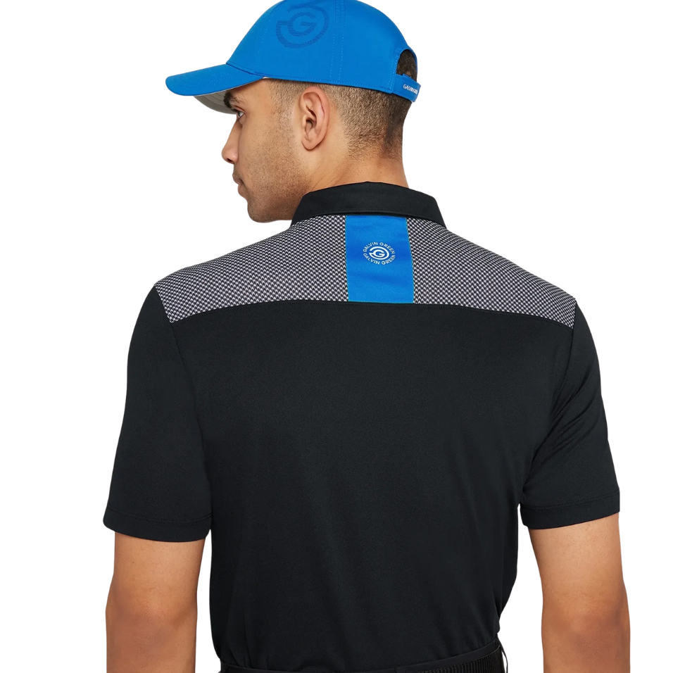 GALVIN GREEN MIRAN POLO - BLACK/ROYAL BLUE