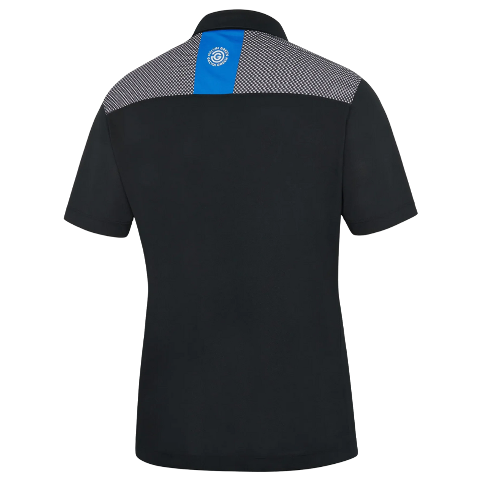 GALVIN GREEN MIRAN POLO - BLACK/ROYAL BLUE