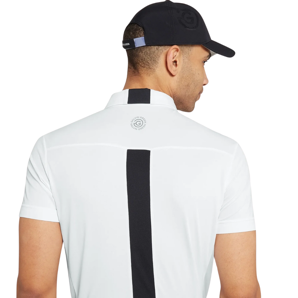 GALVIN GREEN MITCHELL POLO - WHITE/BLACK/COOL GREY