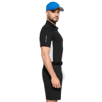 GALVIN GREEN MITCHELL POLO - BLACK/ROYAL BLUE/WHITE
