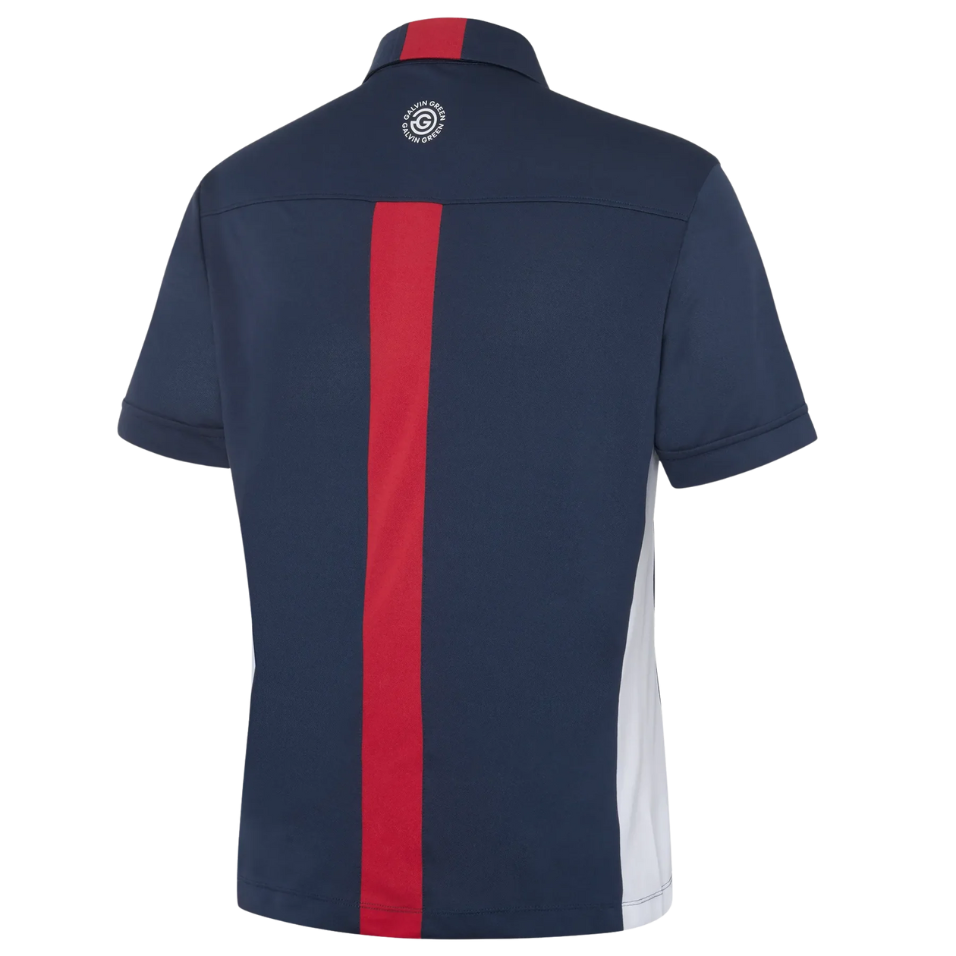 GALVIN GREEN MITCHELL POLO - NAVY/WHITE/RED