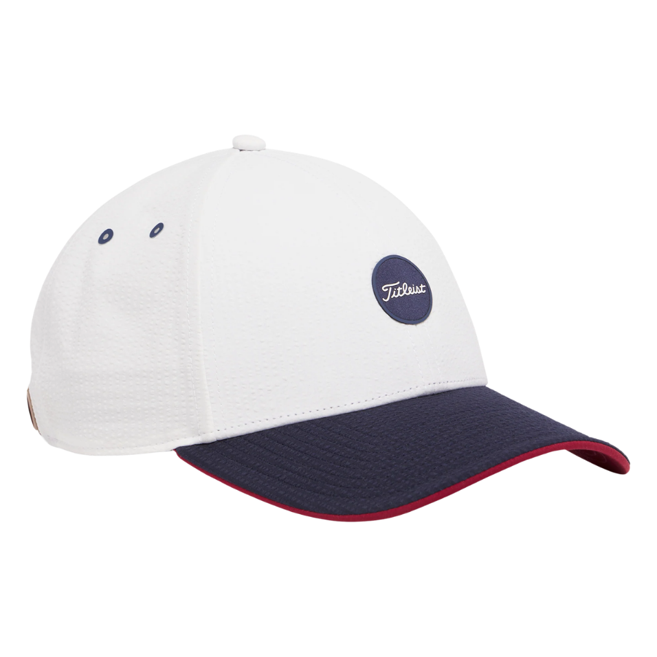 TITLEIST MONTAUK SEERSUCKER - WHITE/NAVY/RED