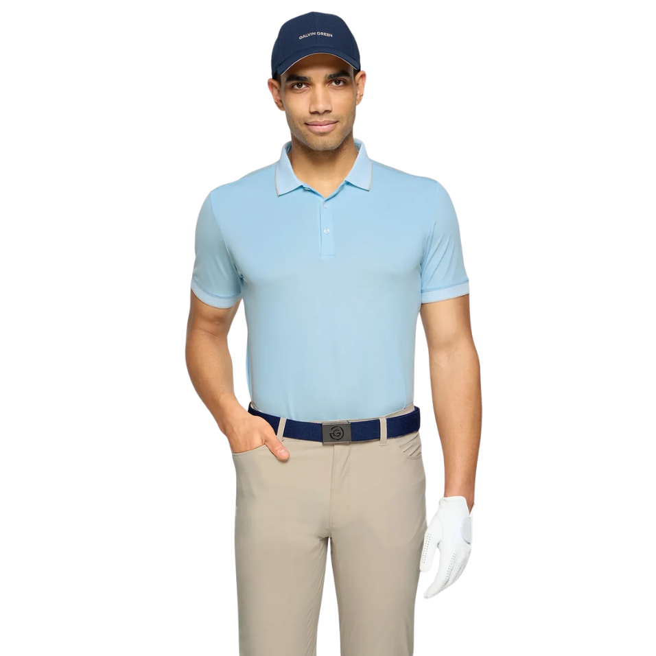 GALVIN GREEN MOON POLO - CRYSTAL BLUE/SAND