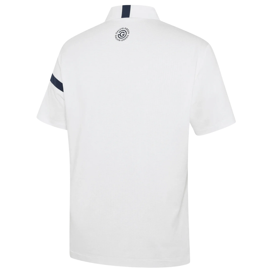 GALVIN GREEN MORLEY POLO - WHITE/NAVY