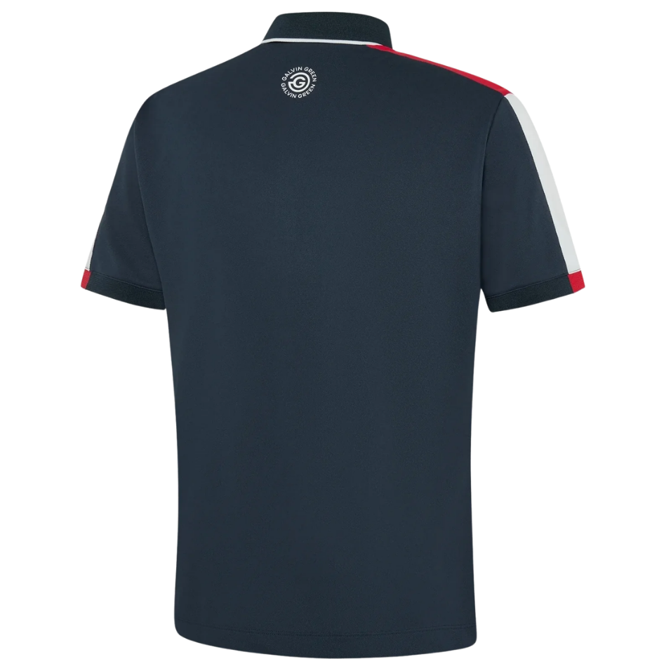 GALVIN GREEN MULLIGAN POLO - NAVY/RED/WHITE