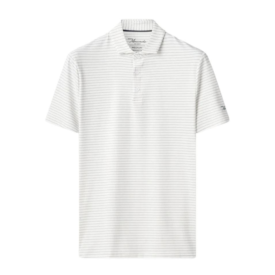 MACADE CORE WHITE TX STRIPE POLO