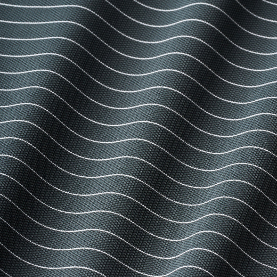 MACADE CORE TX STRIPE POLO - TEAL