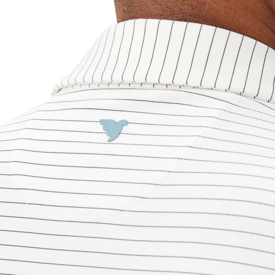 MACADE CORE WHITE TX STRIPE POLO