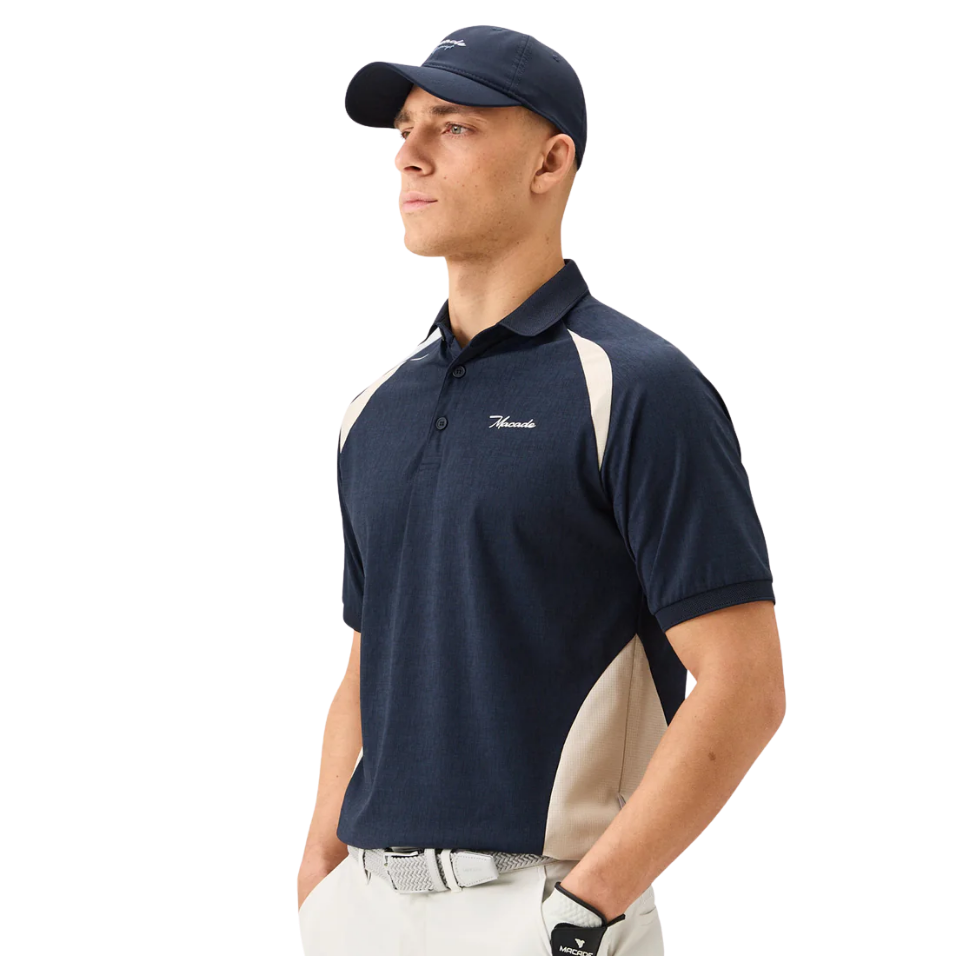 MACADE NASH TECH TX POLO - BLUE