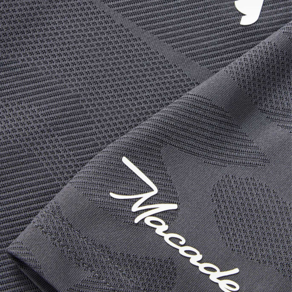 MACADE NOLAN DARK GREY CAMO POLO