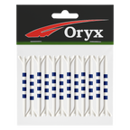 ORYX 4 STRIPE EXTRA LONG 2 3/4 BLUE/WHITE PLASTIC TEE - 12 PACK