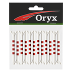 ORYX 4 STRIPE LONG 2 3/4 RED/WHITE PLASTIC TEE - 12 PACK