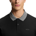 HUGO BOSS CHIP PADDY POLO - BLACK