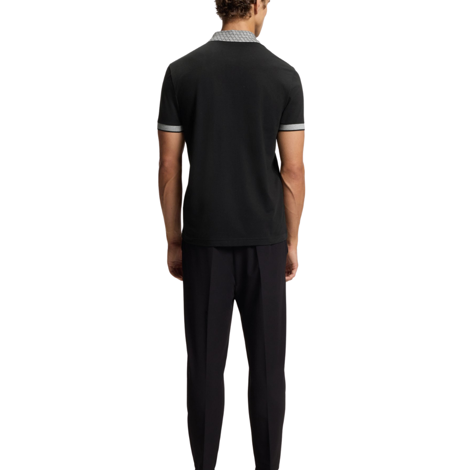 HUGO BOSS CHIP PADDY POLO - BLACK