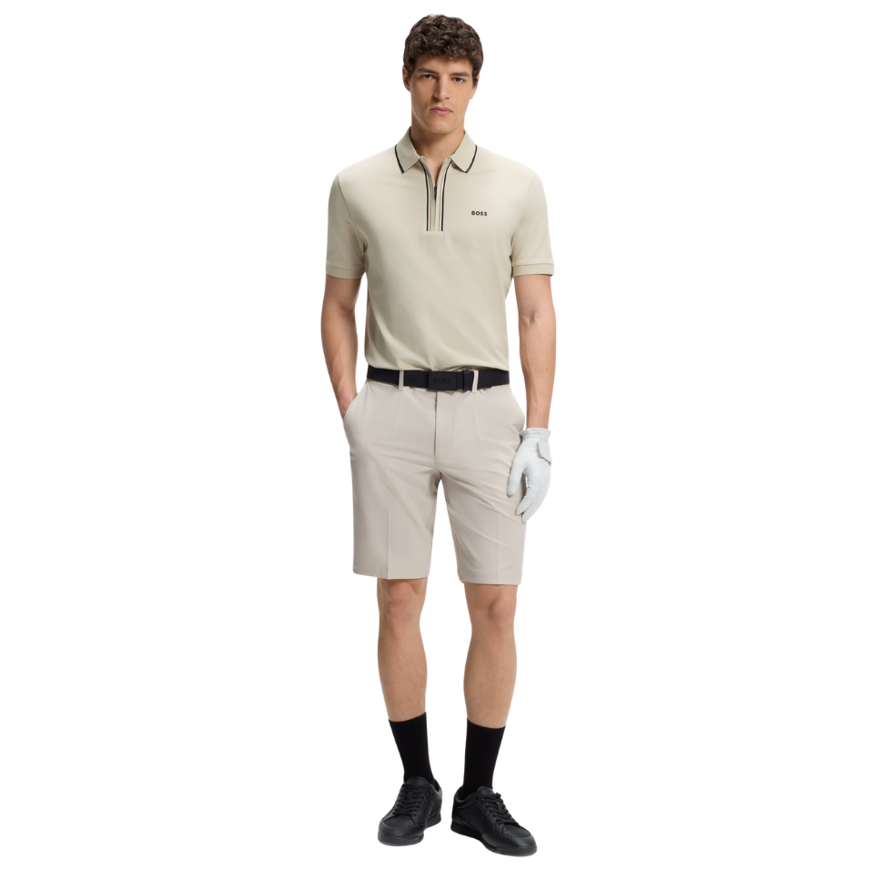 HUGO BOSS PHILIX GOC SLIM-FIT POLO - BEIGE