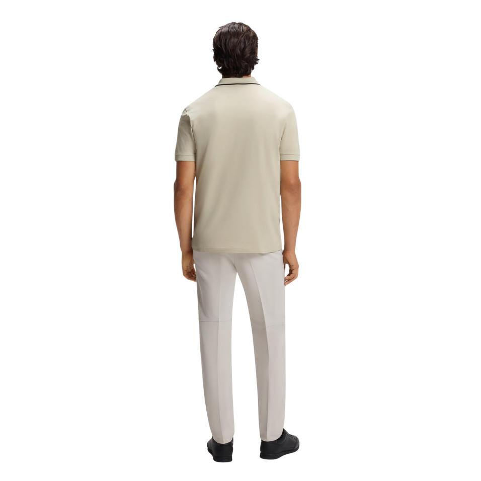 HUGO BOSS PHILIX GOC SLIM-FIT POLO - BEIGE