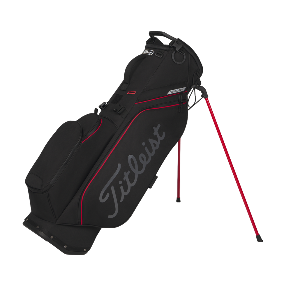 TITLEIST 2026 PLAYERS S4 STADRY STAND BAG - BLACK/RED/GRAPHITE
