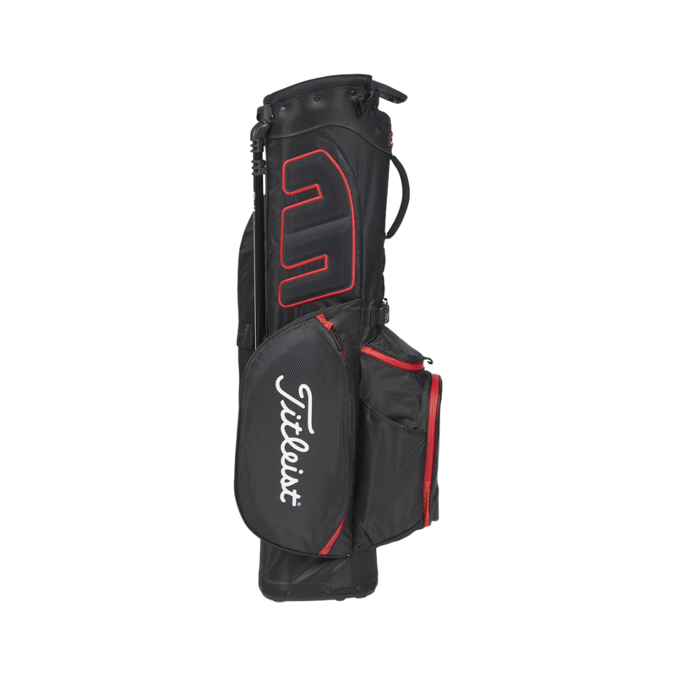 TITLEIST PLAYERS 4 STADRY STAND BAG - BLACK/RED