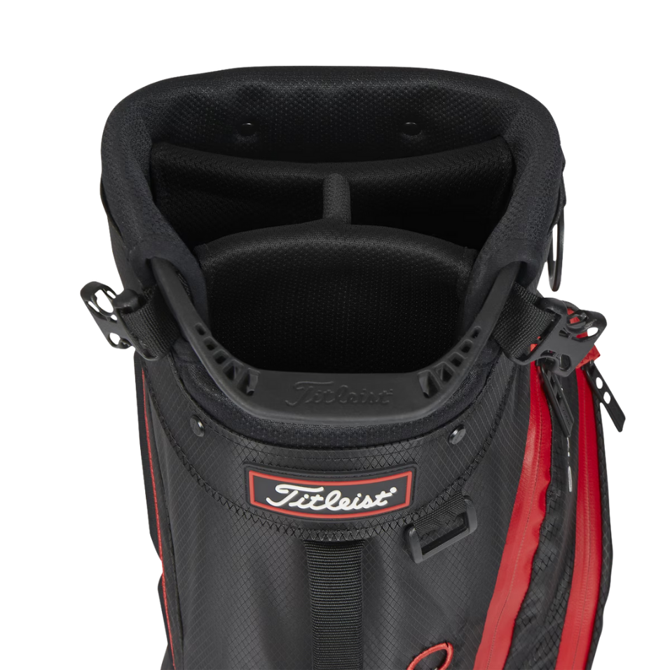 TITLEIST PLAYERS 4 STADRY STAND BAG - BLACK/RED