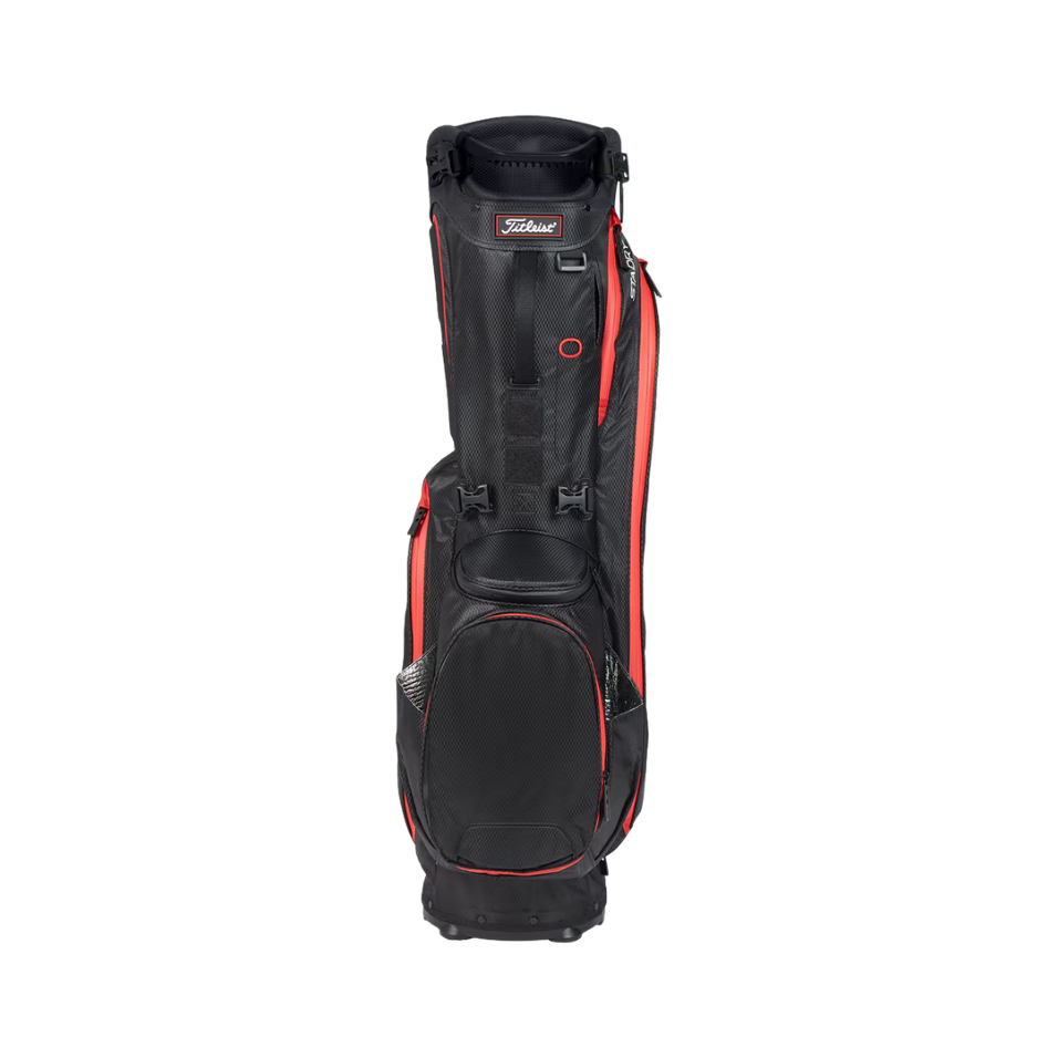 TITLEIST PLAYERS 5 STADRY STAND BAG - BLACK/RED
