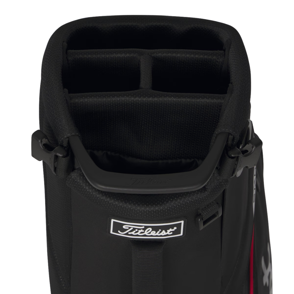 TITLEIST 2026 PLAYERS S4 STADRY STAND BAG - BLACK/RED/GRAPHITE