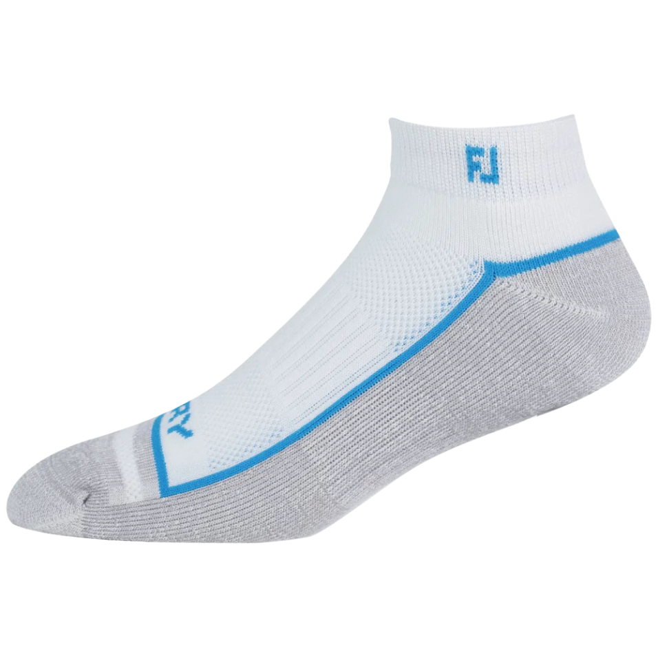 FOOTJOY PRODRY SPORT ASSORTED SOCKS - WHITE/OCEAN/GREY