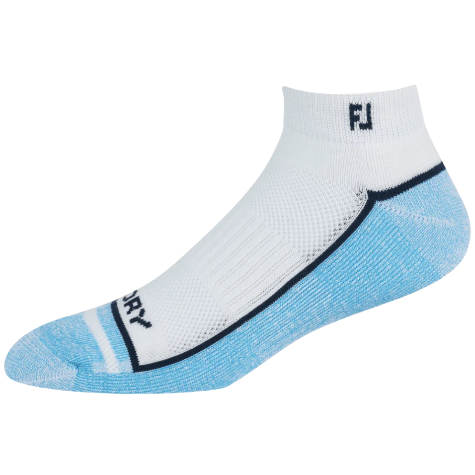 FOOTJOY PRODRY SPORT ASSORTED SOCK - WHITE/NAVY/OCEAN