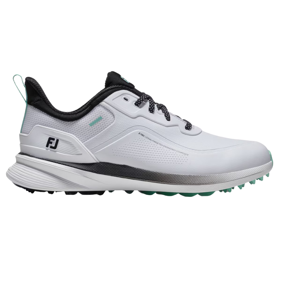 FOOTJOY 2026 PRO SL SPIKELESS GOLF SHOE - WHITE/BLACK/TEAL