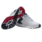 FOOTJOY 2026 PRO SL SPIKELESS GOLF SHOE - WHITE/BLUE/RED