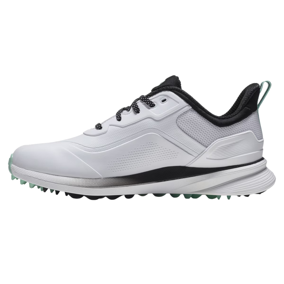 FOOTJOY 2026 PRO SL SPIKELESS GOLF SHOE - WHITE/BLACK/TEAL