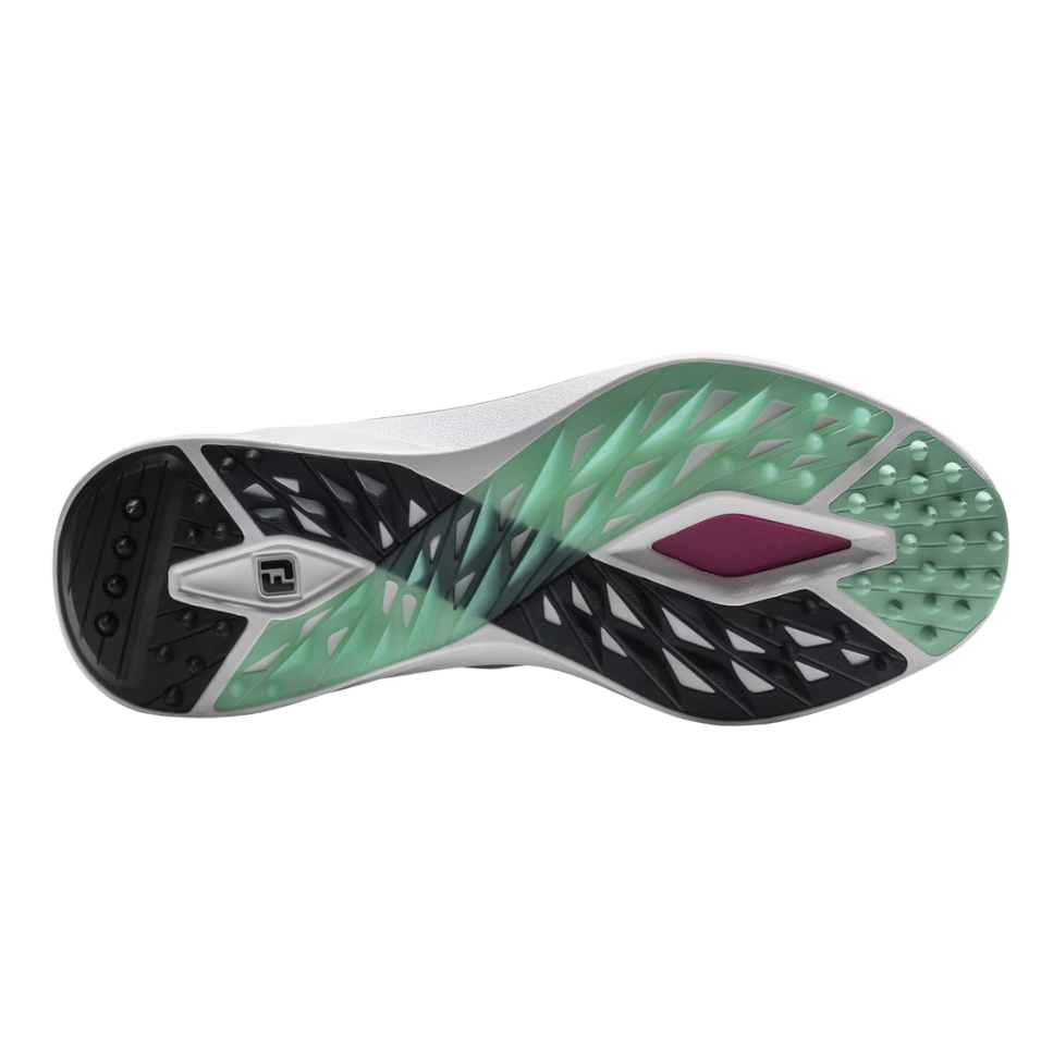 FOOTJOY 2026 PRO SL SPIKELESS GOLF SHOE - WHITE/BLACK/TEAL