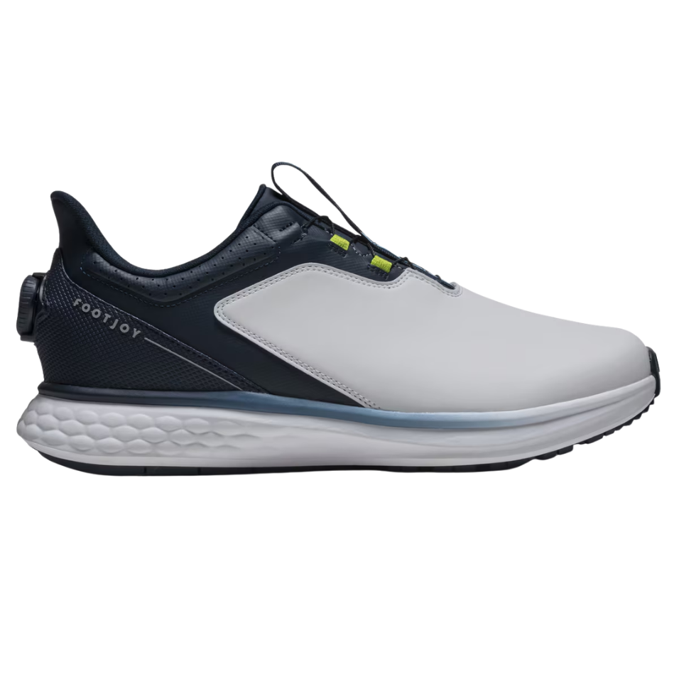 FOOTJOY PULSE BOA SPIKELESS GOLF SHOE - WHITE/NAVY