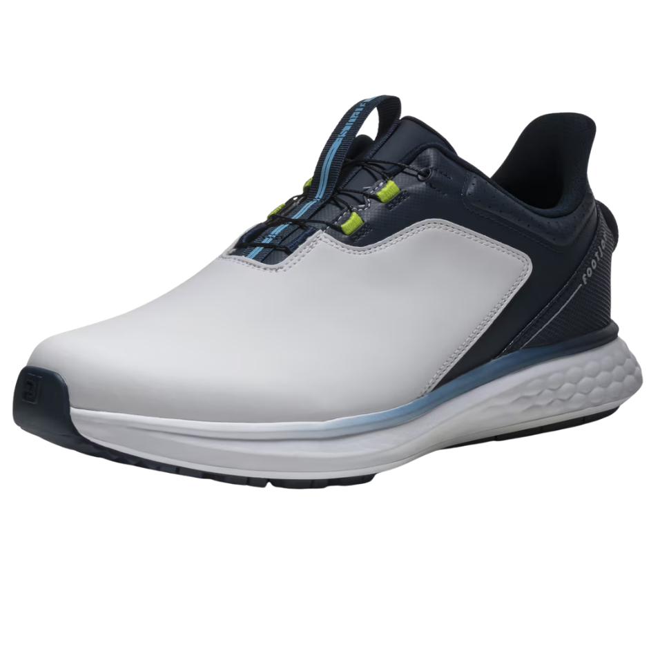 FOOTJOY PULSE BOA SPIKELESS GOLF SHOE - WHITE/NAVY