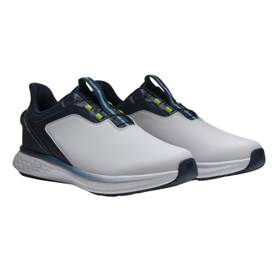 FOOTJOY PULSE BOA SPIKELESS GOLF SHOE - WHITE/NAVY