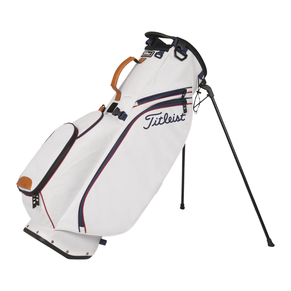 TITLEIST PLAYERS S4 STAND BAG - WHITE/BURGUNDY/NAVY (LIMITED EDITION)