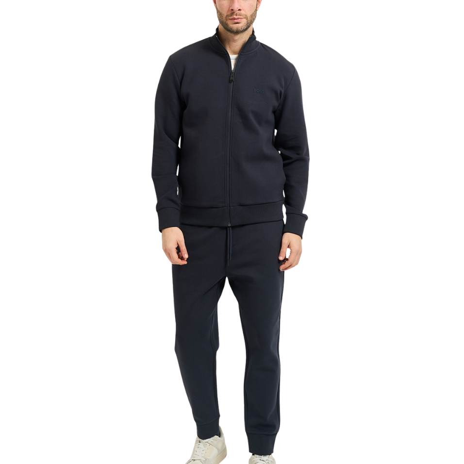 HUGO BOSS SKAZ ZIP-UP SWEATSHIRT - DARK NAVY
