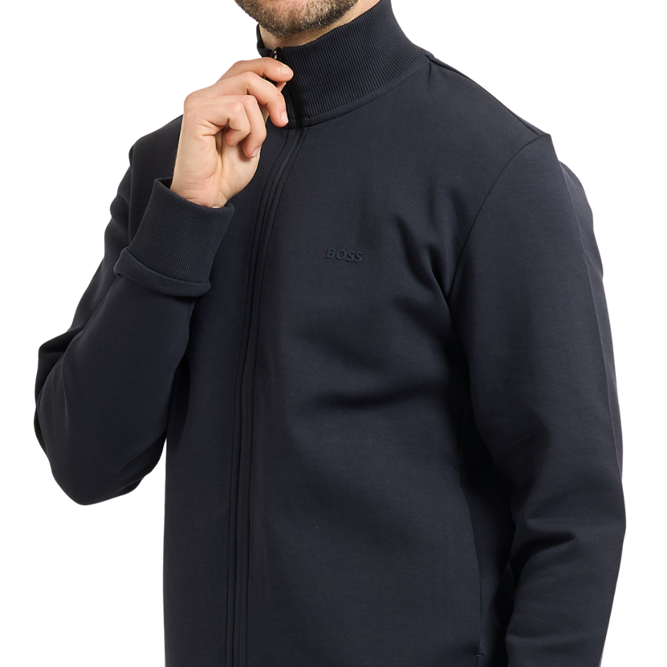 HUGO BOSS SKAZ ZIP-UP SWEATSHIRT - DARK NAVY