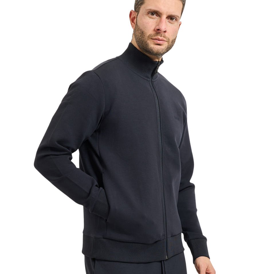 HUGO BOSS SKAZ ZIP-UP SWEATSHIRT - DARK NAVY