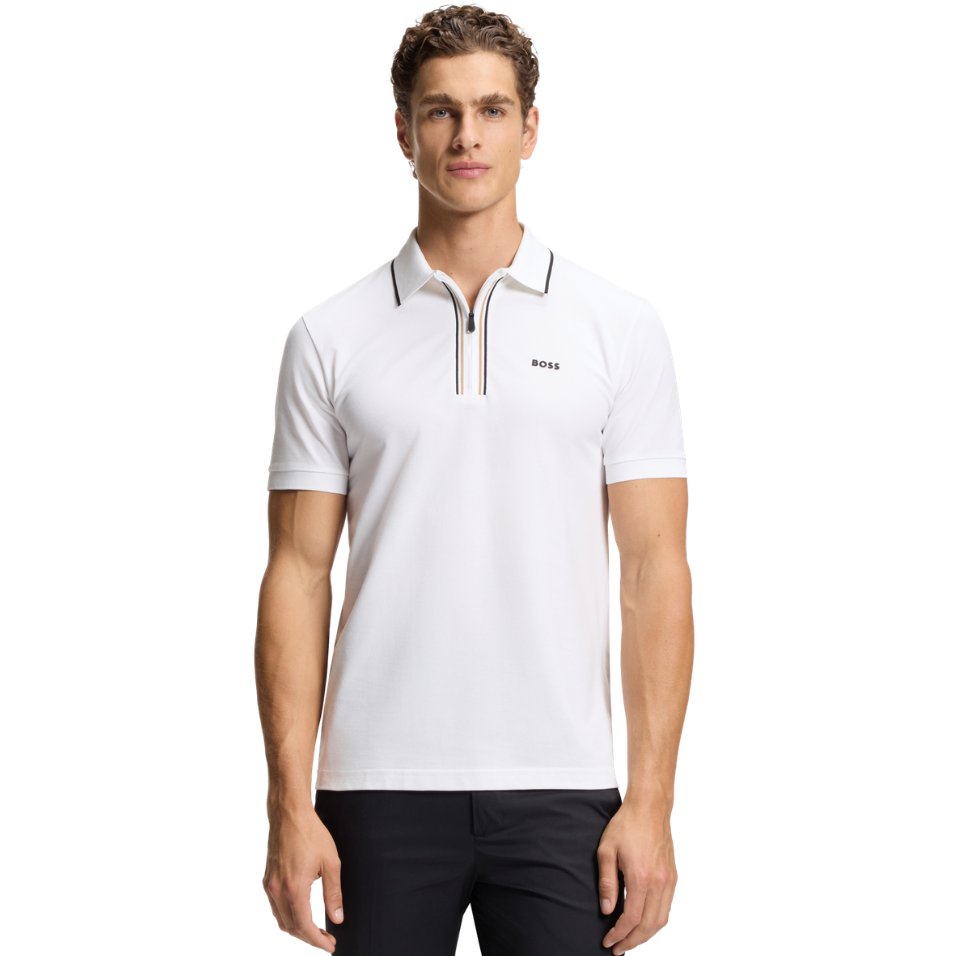 HUGO BOSS PHILIX SLIM-FIT POLO - WHITE