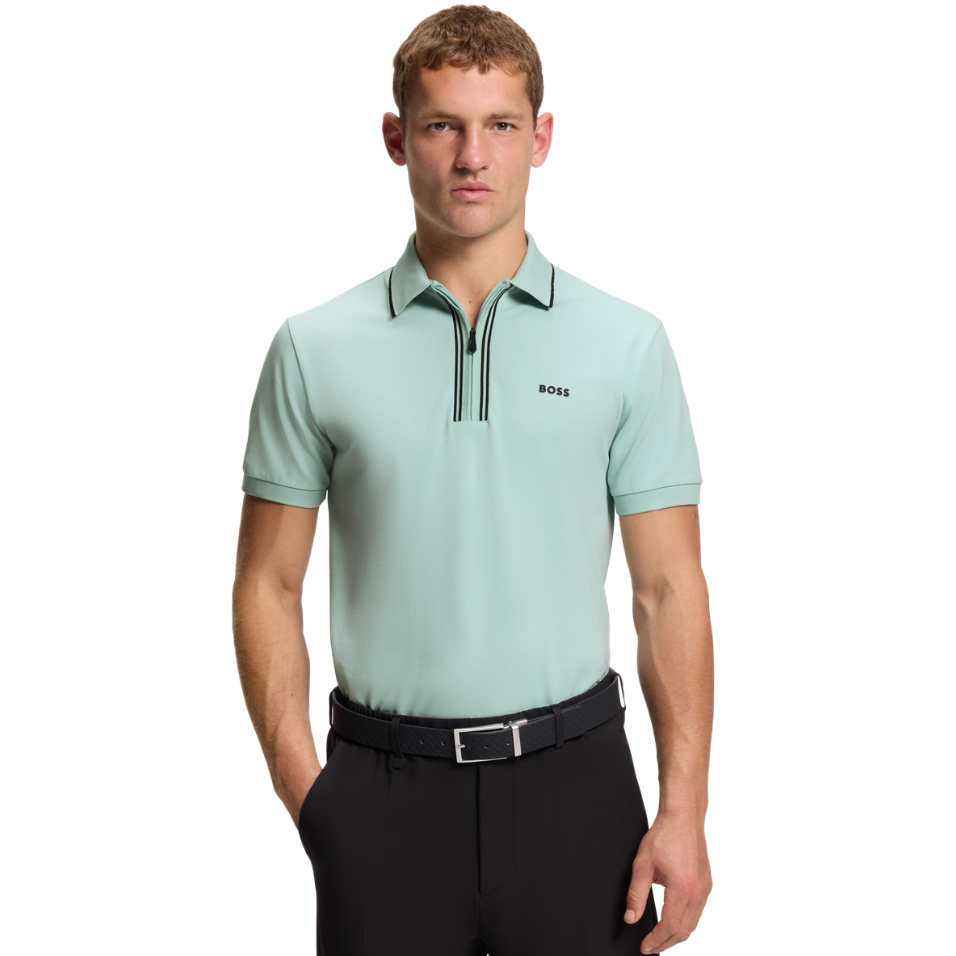 HUGO BOSS PHILIX SLIM-FIT POLO - MINT