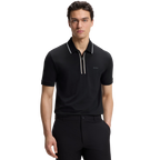 HUGO BOSS PHILIX ACTIVE SLIM-FIT POLO - BLACK