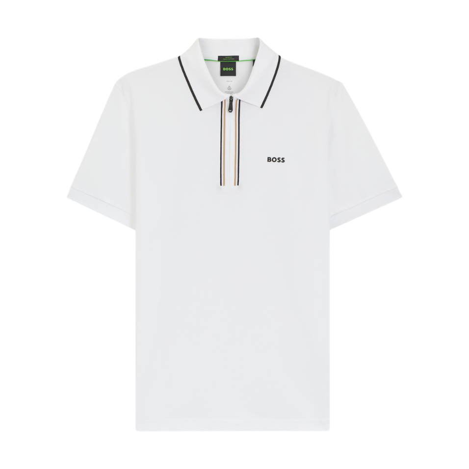 HUGO BOSS PHILIX SLIM-FIT POLO - WHITE