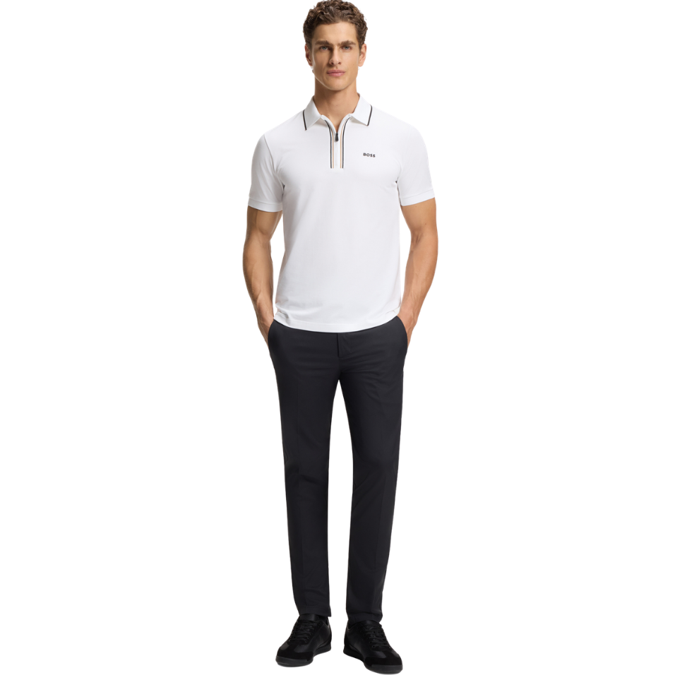 HUGO BOSS PHILIX SLIM-FIT POLO - WHITE