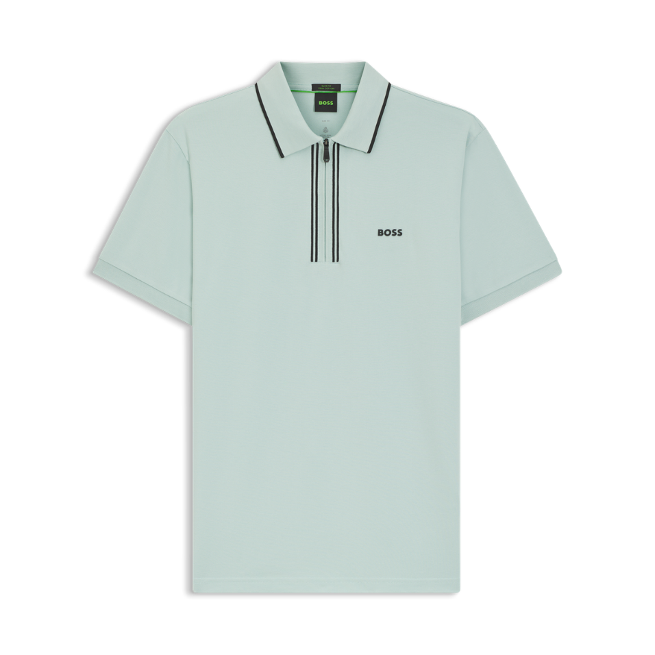 HUGO BOSS PHILIX SLIM-FIT POLO - MINT