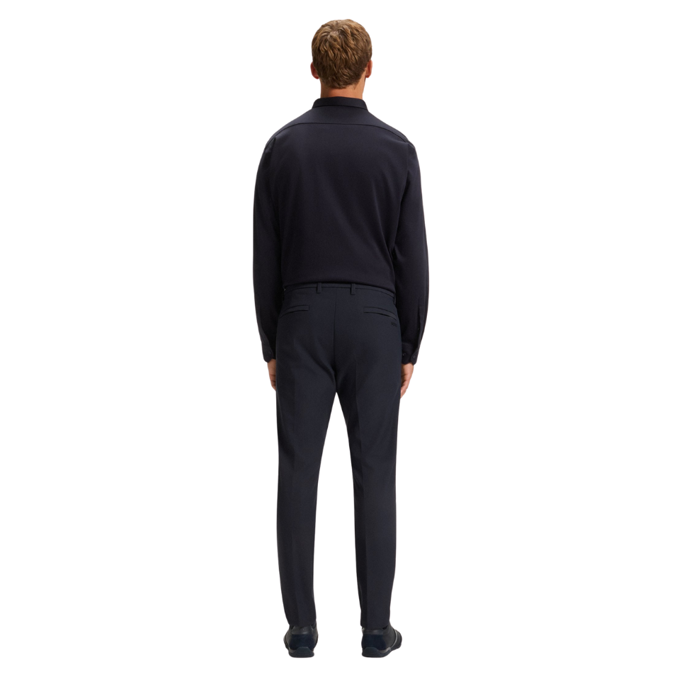 HUGO BOSS SLIM-FIT TROUSERS - DARK BLUE
