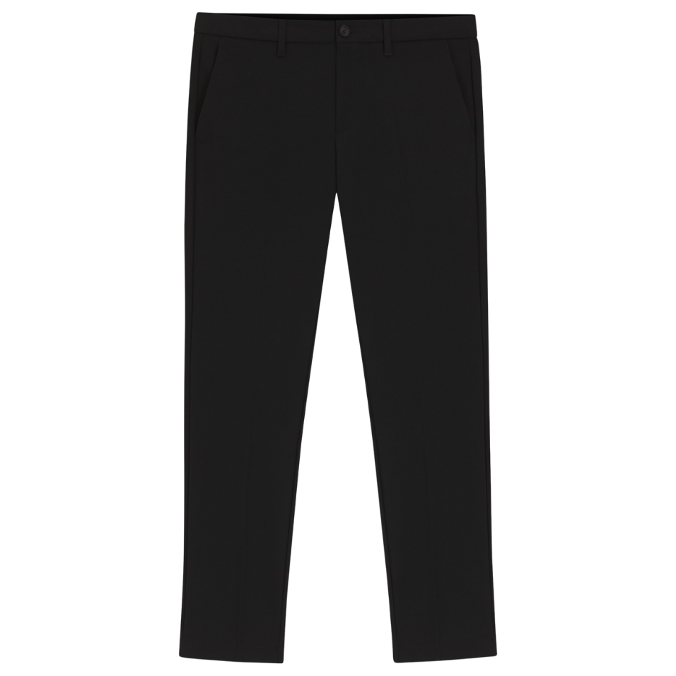 HUGO BOSS SLIM-FIT TROUSERS - BLACK