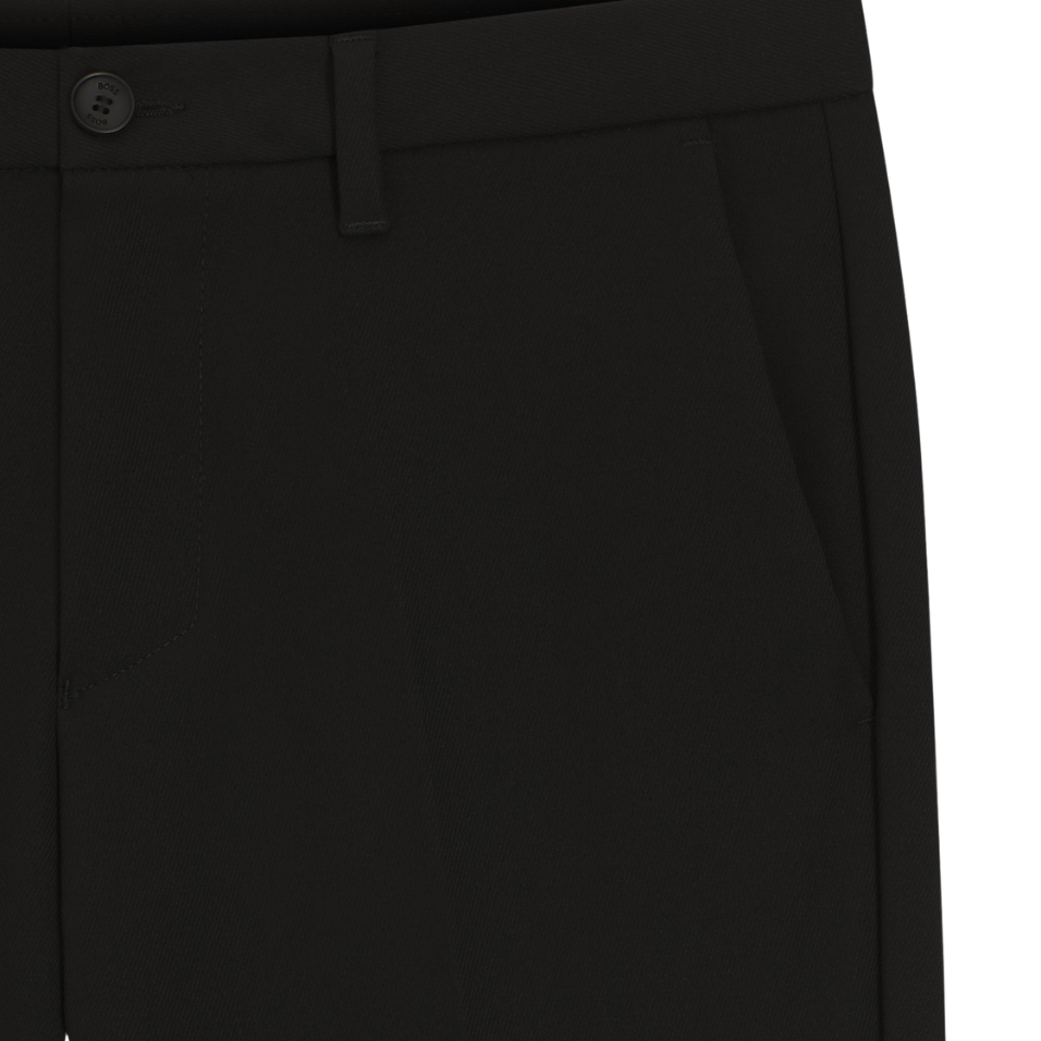 HUGO BOSS SLIM-FIT TROUSERS - BLACK
