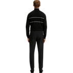 HUGO BOSS SLIM-FIT TROUSERS - BLACK